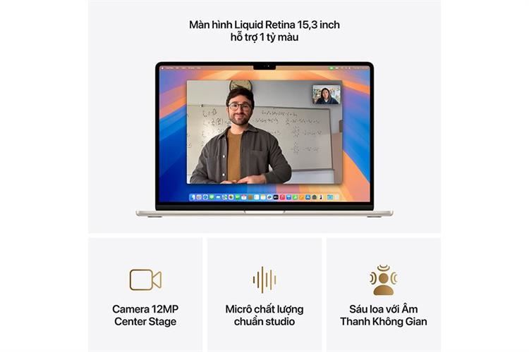 Laptop MacBook Air 15 inch M4 32GB/1TB Màu Vàng