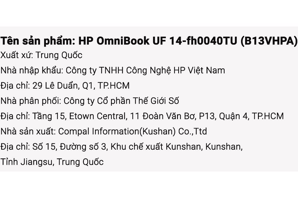 Laptop HP OmniBook UF 14 fh0040TU - B13VHPA (Ultra 7 258V, 32GB, 1TB, 2.8K OLED 120Hz, Cảm ứng, OfficeHS+365, Win11) - 9