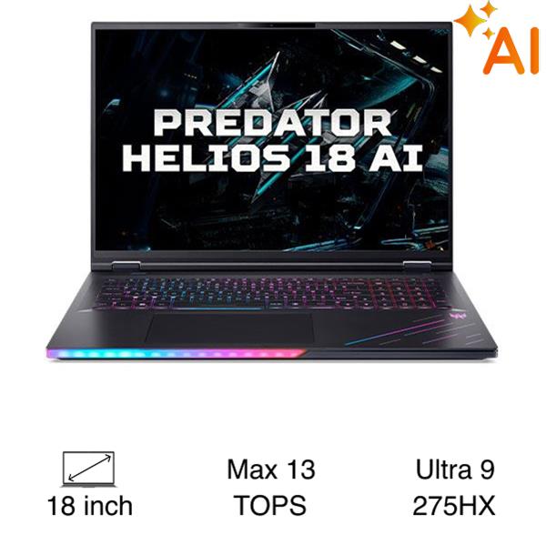 Laptop Acer Gaming Predator Helios 18 AI PH18 73 98AQ Ultra 9 275HX/192GB/6TB/24GB RTX5090/120Hz/Win11 Pro (NH.QVWSV.001)
