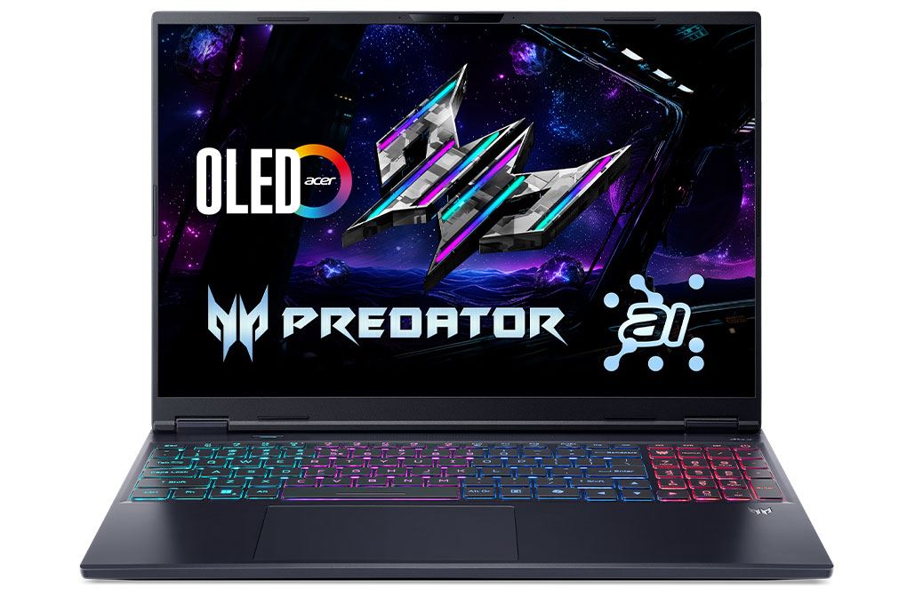 Laptop Acer Gaming Predator Helios Neo 16S AI PHN16S 71 95MS - NH.QX7SV.002 (Ultra 9 275HX, 64GB, 2TB, 12GB 5070Ti, WQXGA+ OLED 240Hz, Win11 Pro) Màu Đen