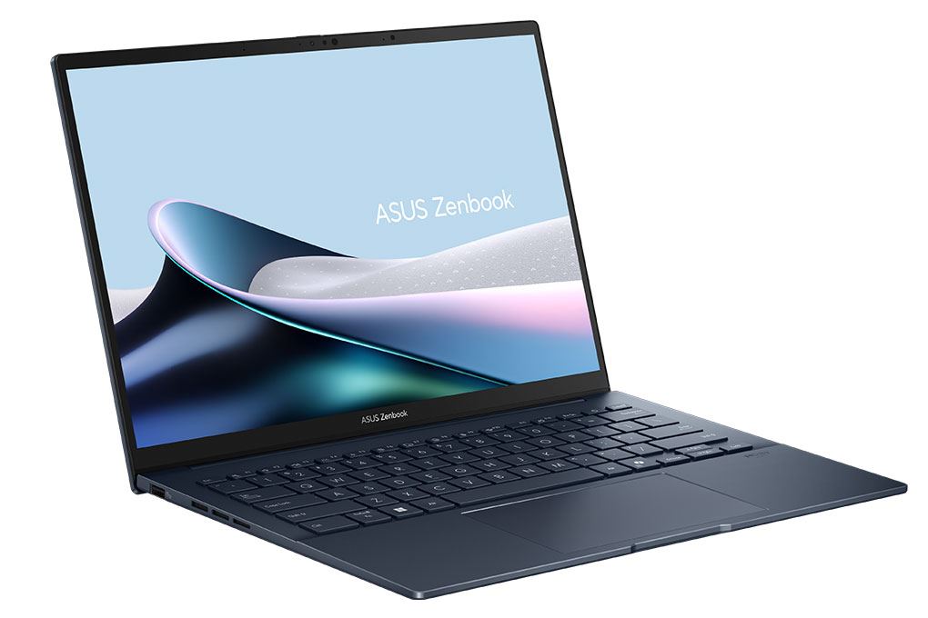 Laptop Asus Zenbook 14 UX3405CA - PZ204WS (Ultra 9 285H, 32GB, 1TB, 2.8K 120Hz, Cảm ứng, OfficeH24+365, Win11) Màu Xanh Dương