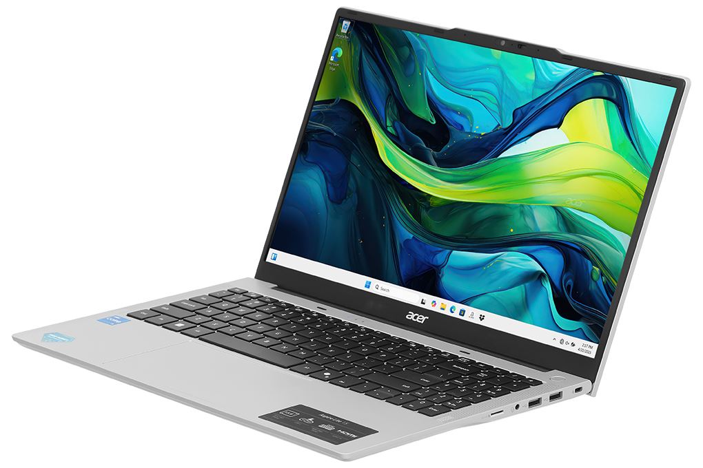Laptop Acer Aspire Lite 15 AL15 71P 517D - NX.J7KSV.001 (i5 12450H, 16GB, 512GB, Full HD, Win11) Màu Bạc