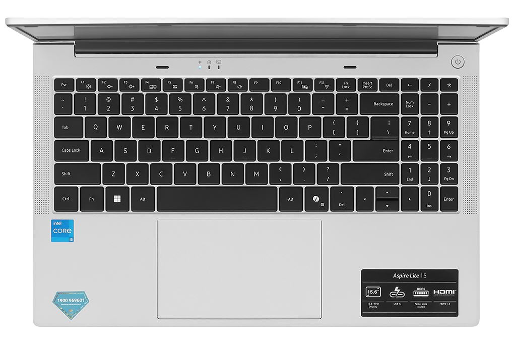 Laptop Acer Aspire Lite 15 AL15 71P 517D - NX.J7KSV.001 (i5 12450H, 16GB, 512GB, Full HD, Win11) Màu Bạc