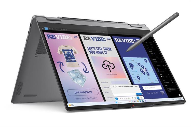 Laptop Lenovo Yoga 7 2in1 14ILL10 - 83JQ0049VN (Ultra 7 258V, 32GB, 1TB, 2.8K OLED 120Hz, Cảm ứng, OfficeH24+365, Win11) Màu Xám