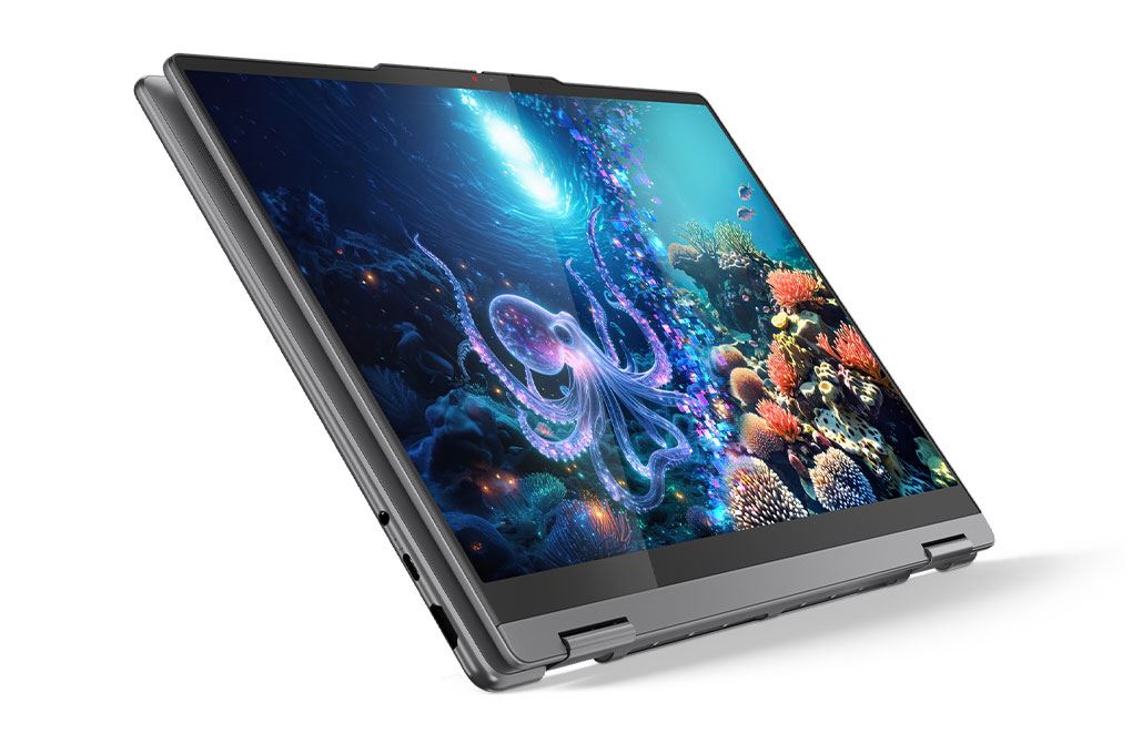 Laptop Lenovo Yoga 7 2in1 14ILL10 - 83JQ0049VN (Ultra 7 258V, 32GB, 1TB, 2.8K OLED 120Hz, Cảm ứng, OfficeH24+365, Win11) Màu Xám