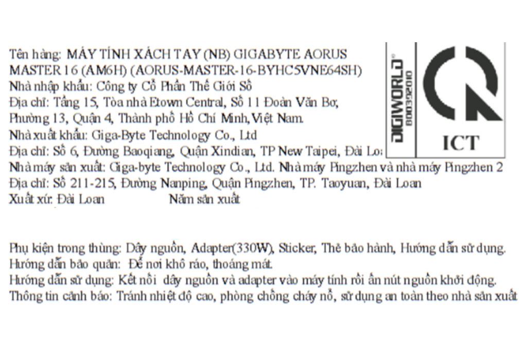 Laptop GIGABYTE Gaming AORUS MASTER 16 - AORUS-MASTER-16-BYHC5VNE64SH (Ultra 9 275HX, 32GB, 1TB, RTX 5080 16GB, WQXGA OLED 240Hz, Win11) - 8