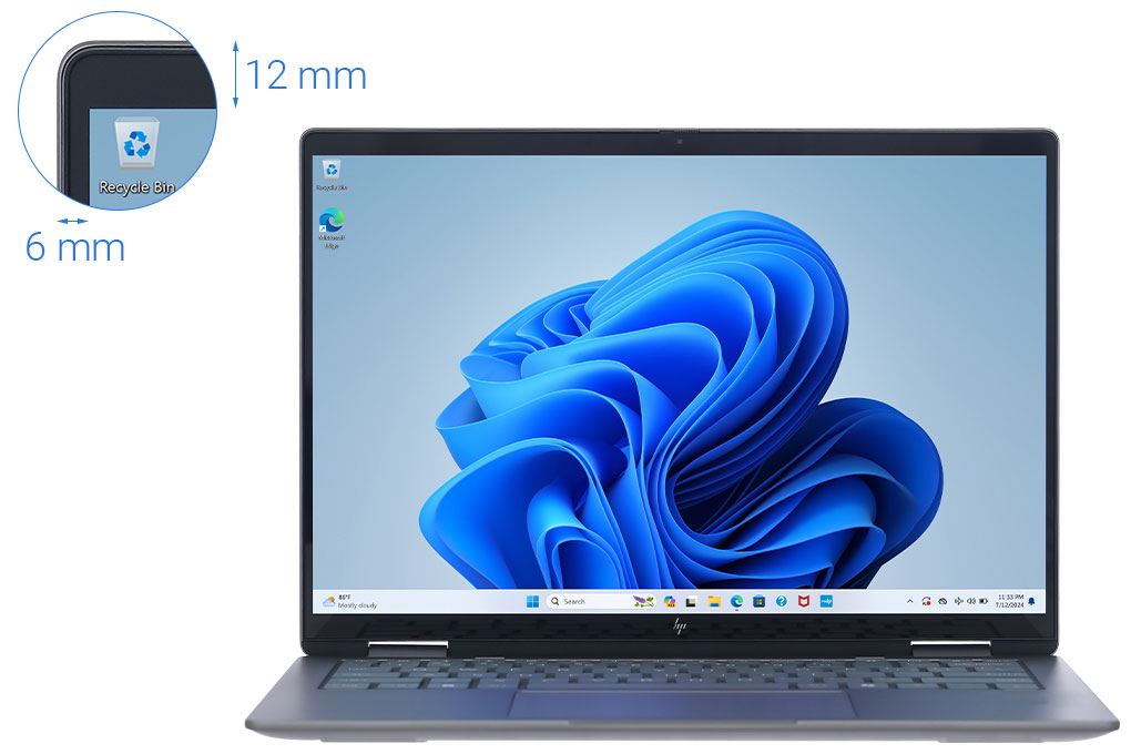 Laptop HP Envy X360 14 fa0047AU - A19BPPA (R7 8840HS, 16GB, 1TB, 2.8K OLED, Cảm ứng, Win11) Màu Bạc