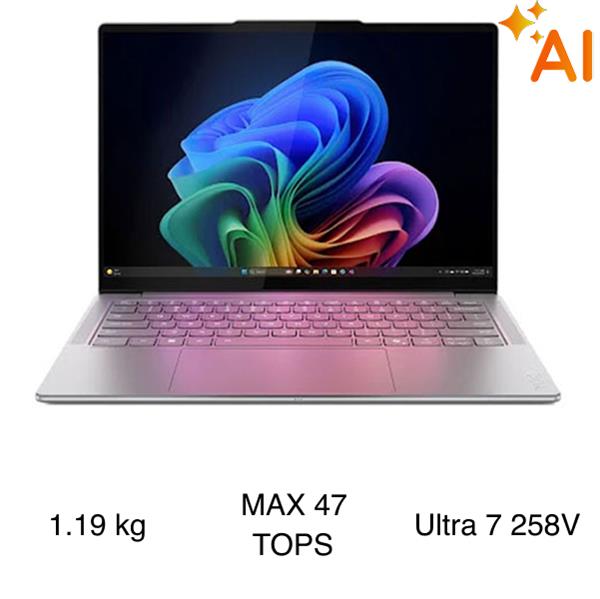 Laptop Lenovo Yoga Slim 7 OLED 14ILL10 - 83JX0037VN (Ultra 7 258V, 32GB, 1TB, 2.8K OLED 120Hz, OfficeH24 365, Win11)