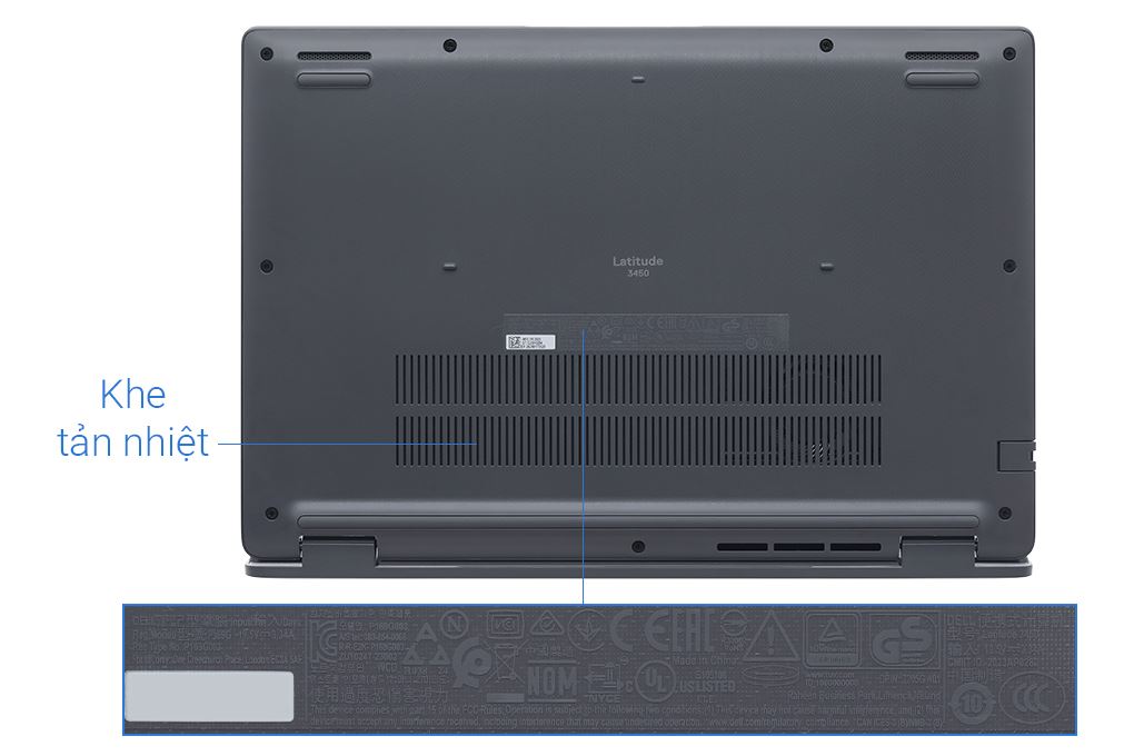 Laptop Dell Latitude 3450 - 71058806 (i7 1355U, 16GB, 512GB, Full HD, Win11) Màu Xám
