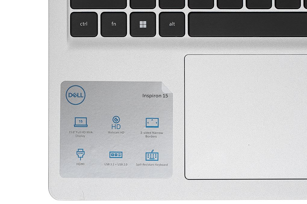 Laptop Dell Inspiron 15 3530 - N3530-i5U165W11SLU-BL (i5 1334U, 16GB, 512GB, Full HD 120Hz, OfficeH24+365, Win11) Màu Bạc