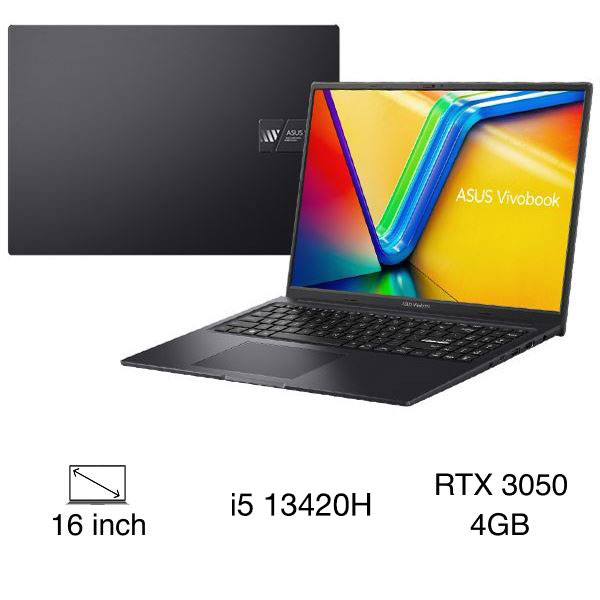 Laptop Asus Gaming Vivobook 16X K3605VC i5 13420H/16GB/512GB/4GB RTX3050/144Hz/Win11 (RP364W)