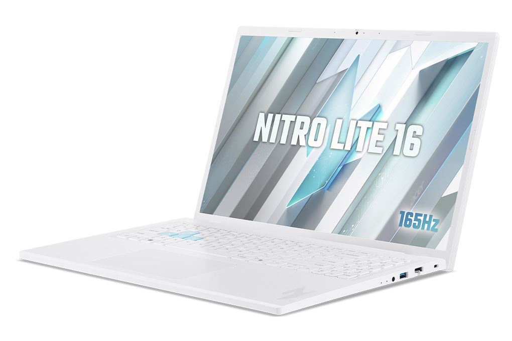 Laptop Acer Gaming Nitro Lite 16 NL16 71G 71UJ - NH.D59SV.002 (i7 13620H, 16GB, 512GB, RTX 3050 6GB, Full HD+ 165Hz, Win11) Màu Trắng