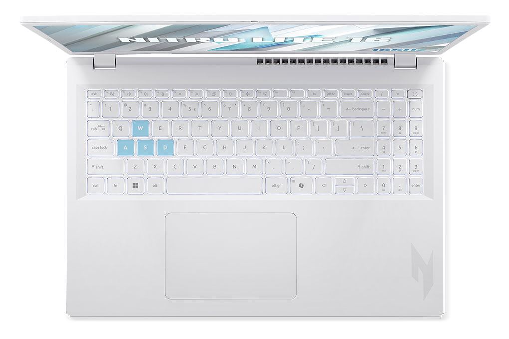 Laptop Acer Gaming Nitro Lite 16 NL16 71G 71UJ - NH.D59SV.002 (i7 13620H, 16GB, 512GB, RTX 3050 6GB, Full HD+ 165Hz, Win11) Màu Trắng