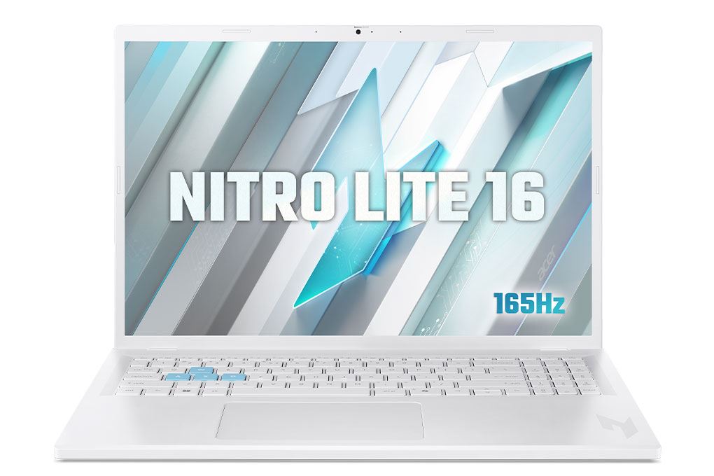 Laptop Acer Gaming Nitro Lite 16 NL16 71G 71UJ - NH.D59SV.002 (i7 13620H, 16GB, 512GB, RTX 3050 6GB, Full HD+ 165Hz, Win11) Màu Trắng