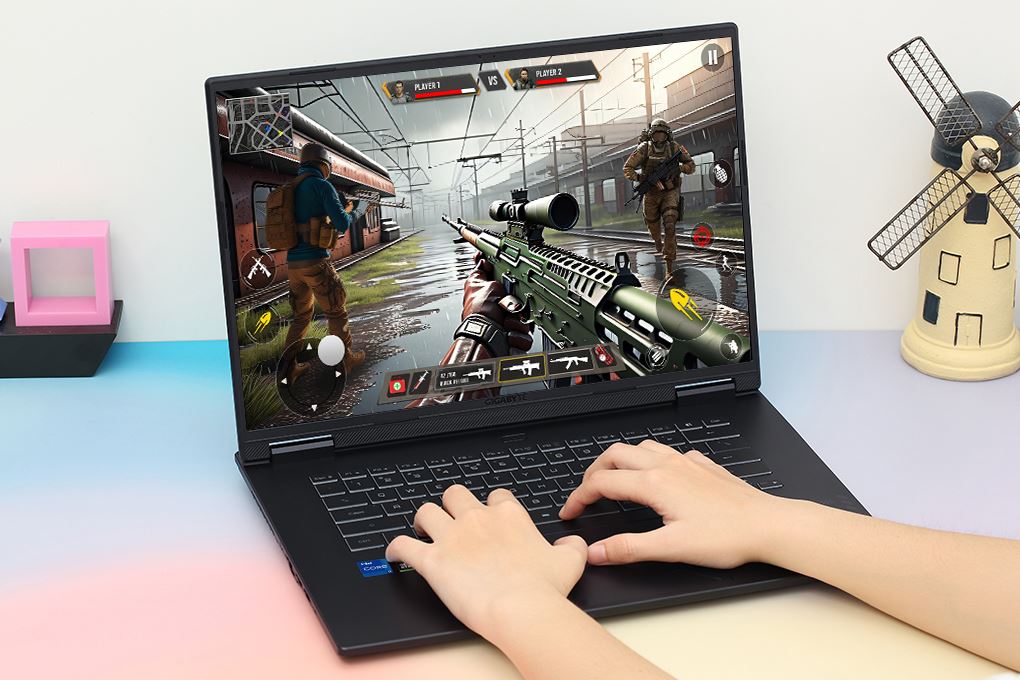 Laptop GIGABYTE Gaming A16 GA6H - GAMING-A16-CMHI2VN893SH (i7 13620H, 16GB, 512GB, RTX 4050 6GB, WUXGA 165Hz, Win11) Màu Đen