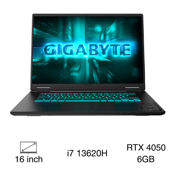 Laptop GIGABYTE A16 GA6H i7 13620H/16GB/512GB/6GB RTX4050/165Hz/Win11 (GAMING-A16-CMHI2VN893SH)