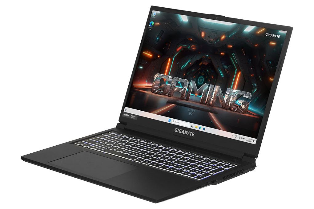 Laptop GIGABYTE Gaming G6 KF RC56 - 9RC56KF0HJIIXIVN000 (i7 13620H, 16GB, 512GB, RTX 4060 8GB, WUXGA 165Hz, Win11) Màu Đen