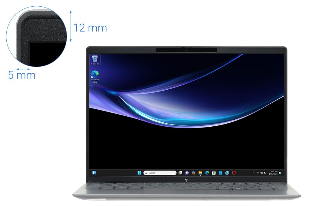 Laptop HP EliteBook 635 Aero G11 - B91D3PT (R7 8840HS, 32GB, 512GB, WUXGA, Win11) Màu Bạc