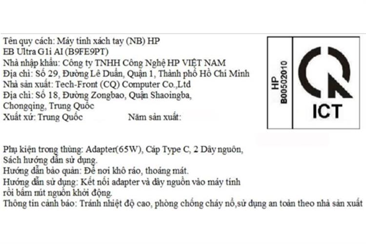 Laptop HP EliteBook Ultra G1i AI - B9FE9PT (Ultra 7 268V, 32GB, 1TB, 2.8K OLED 120Hz, Cảm ứng, Win11 Pro) Màu Xanh