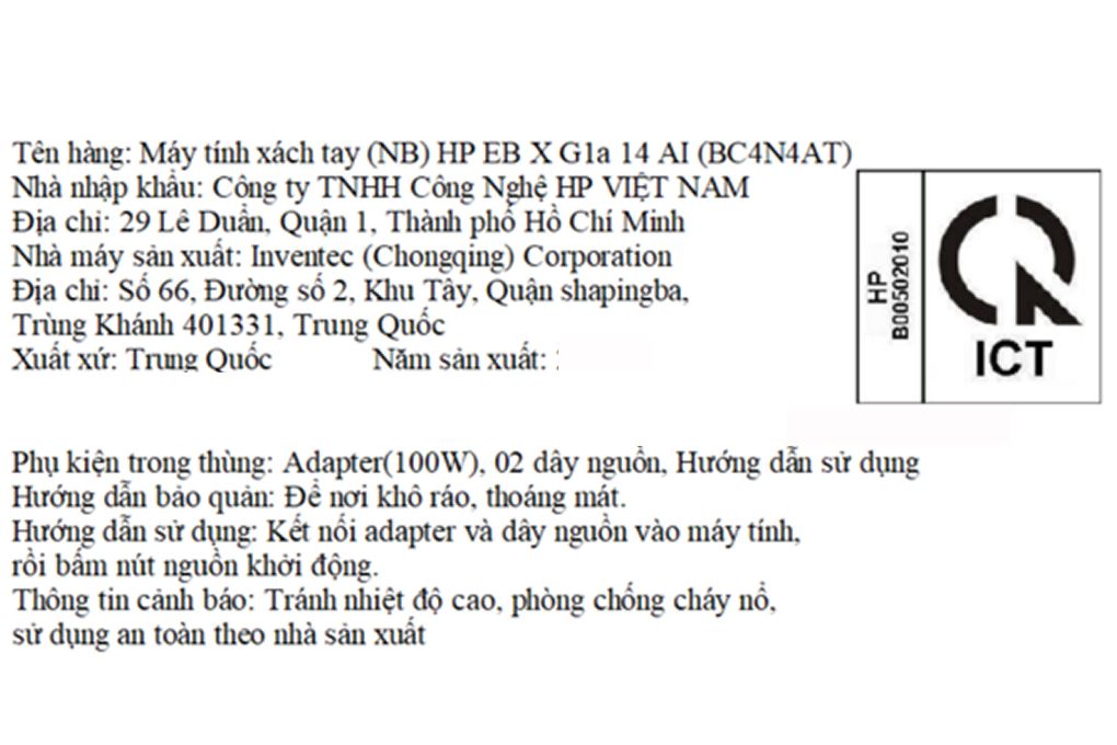 Laptop HP EliteBook X G1a 14 AI - BC4N4AT (R7 AI PRO 360, 32GB, 1TB, 2.8K OLED 120Hz, Cảm ứng, Win11 Pro) Màu Bạc