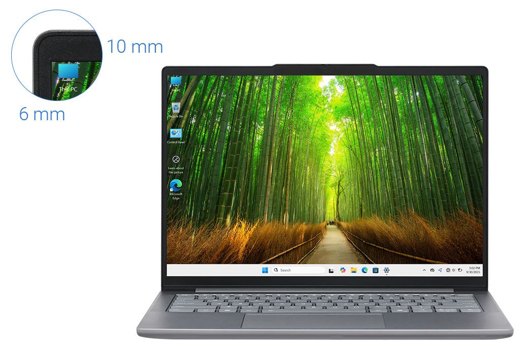 Laptop Lenovo IdeaPad Slim 5 OLED 14AKP10 - 83HX0066VN (R7 AI 350, 32GB, 512GB, WUXGA OLED, Win11) Màu Xám