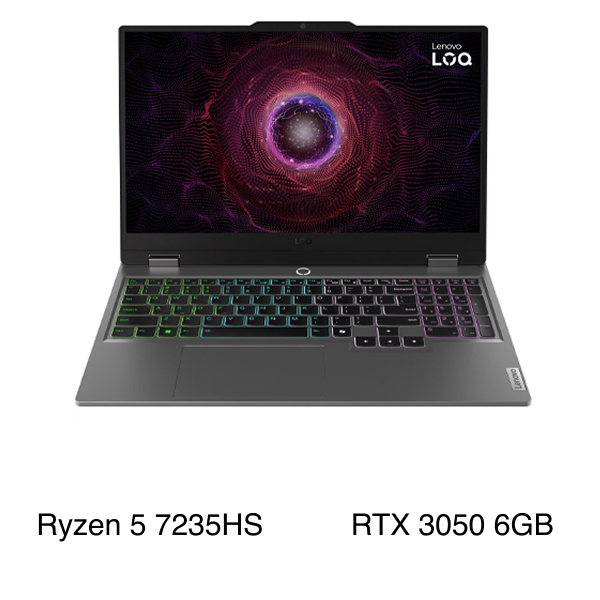Lenovo Gaming LOQ 15ARP9 - 83JC00HYVN (R5 7235HS, 24GB, 512GB, RTX 3050 6GB, Full HD 144Hz, Win11)
