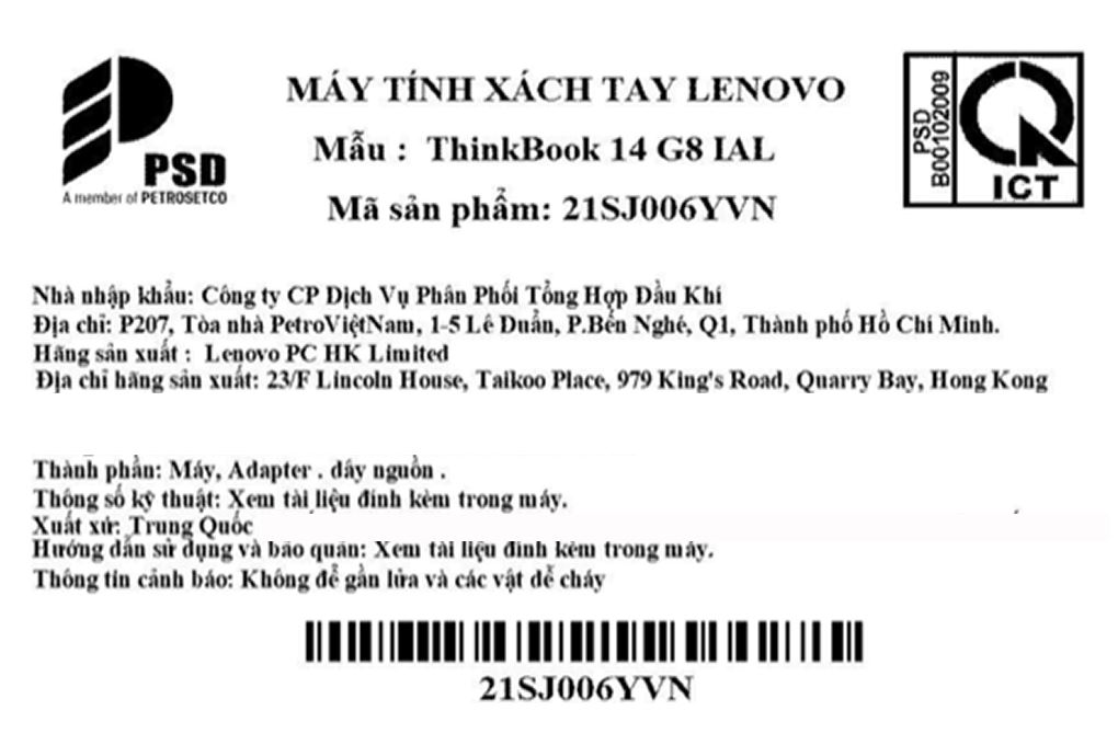 Laptop Lenovo ThinkBook 16 - 21SK006YVN (Ultra 7 255H, 32GB, 1TB, WUXGA, Win11) Màu Xám