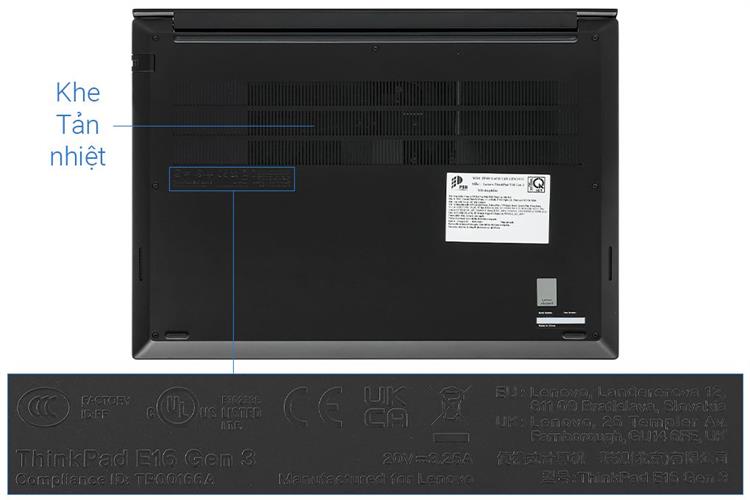 Laptop Lenovo ThinkPad E16 - 21SR002SVN (Ultra 7 255H, 32GB, 512GB, WUXGA, Win11) Màu Đen