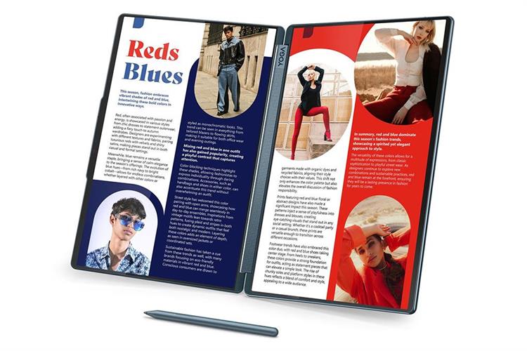 Laptop Lenovo Yoga Book 9 OLED 14IAH10 - 83KJ001QVN (Ultra 9 285H, 32GB, 1TB, WQXGA+ OLED 120Hz, Cảm ứng, OfficeHS+365, Win11) Màu Xanh