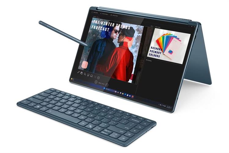Laptop Lenovo Yoga Book 9 OLED 14IAH10 - 83KJ001QVN (Ultra 9 285H, 32GB, 1TB, WQXGA+ OLED 120Hz, Cảm ứng, OfficeHS+365, Win11) Màu Xanh