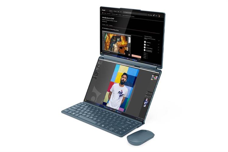 Laptop Lenovo Yoga Book 9 OLED 14IAH10 - 83KJ001QVN (Ultra 9 285H, 32GB, 1TB, WQXGA+ OLED 120Hz, Cảm ứng, OfficeHS+365, Win11) Màu Xanh