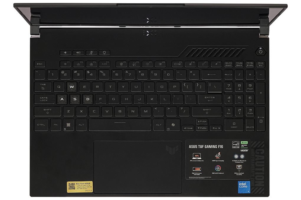 Laptop Asus TUF Gaming F16 FX607VJ - RL034W (Core 5 210H, 16GB, 512GB, RTX 3050 6GB, Full HD+ 144Hz, Win11) - 4