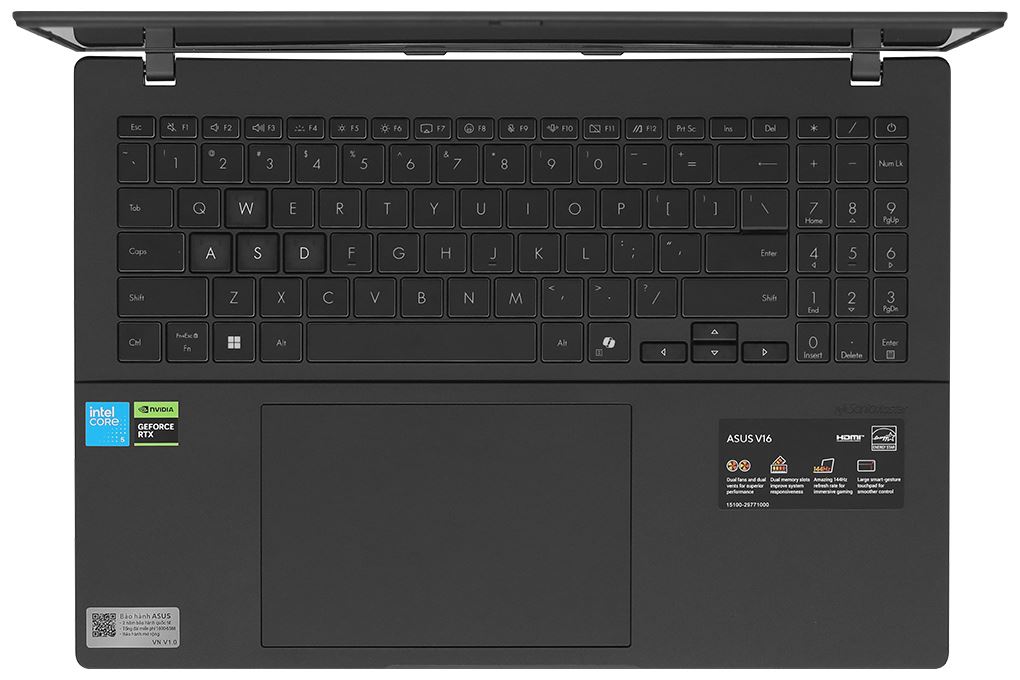 Laptop Asus Gaming V16 V3607VH - RP024W (Core 5 210H, 16GB, 512GB, RTX 5050 8GB, WUXGA 144Hz, Win11) - 4