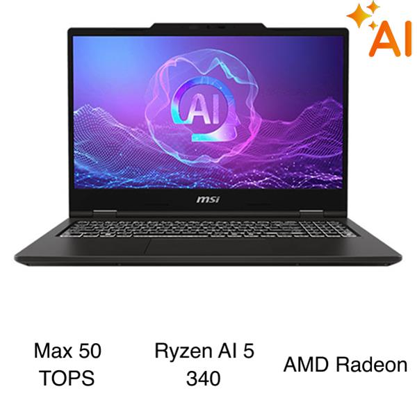 Laptop MSI Venture A14 AI  A3HMG - 004VN (R5 AI 340, 16GB, 512GB, 2.8K OLED 120Hz, Win11)