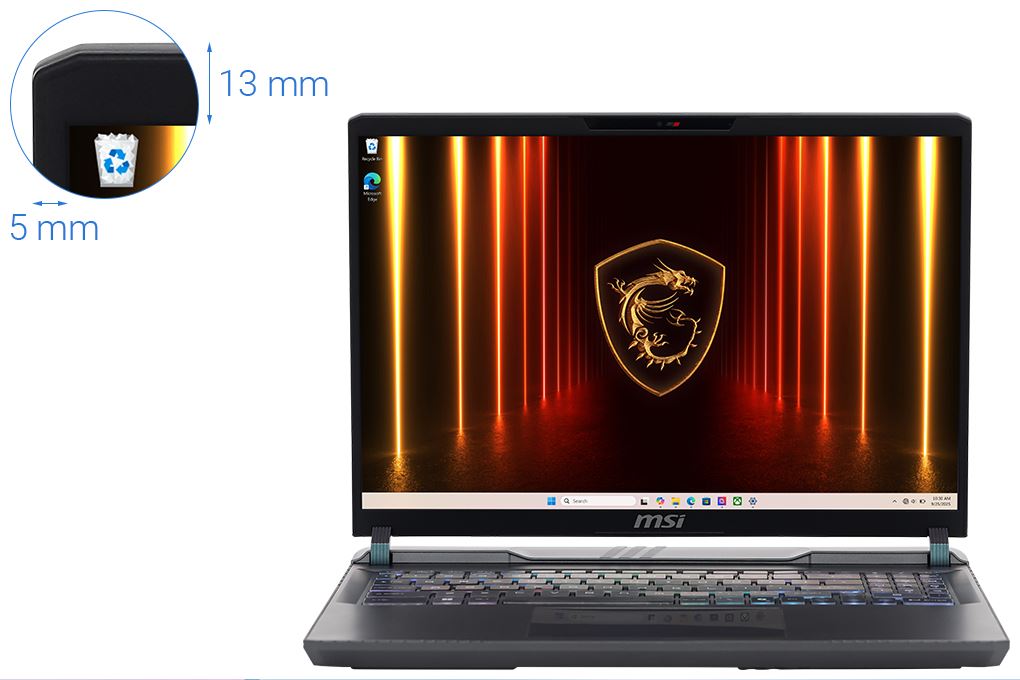 Laptop MSI Gaming Vector 16 HX AI A2XWHG - 010VN_32GB (Ultra 7 255HX, 32GB, 512GB, RTX 5070Ti 12GB, QHD+ 240Hz, Win11) - 2