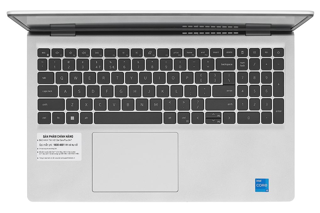 Laptop Dell 15 DC15250 - DC5I5357W1 (i5 1334U, 16GB, 512GB, Full HD 120Hz, OfficeH24+365, Win11) Màu Bạc