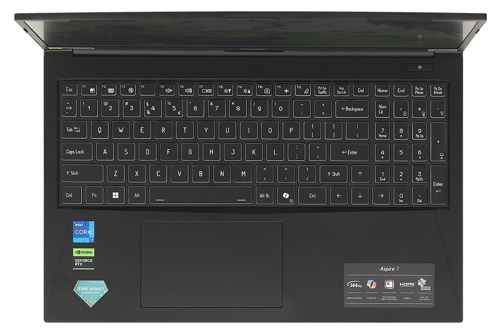 Laptop Acer Gaming Aspire 7 A715 59G 73LB - NH.QX6SV.002 (i7 12650H, 16GB, 512GB, RTX 3050 6GB, Full HD 144Hz, Win11) Màu Đen
