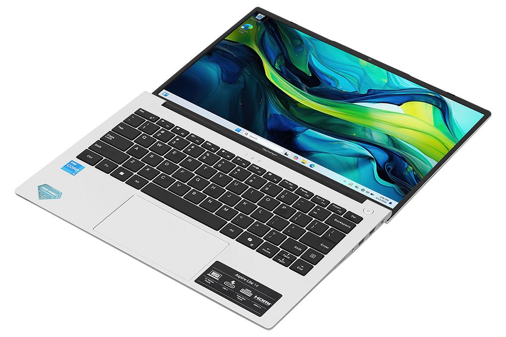 Laptop Acer Aspire Lite 14 AL14 71M 52GQ - NX.J4ASV.001 (i5 12500H, 16GB, 512GB, Full HD+, Win11) - 12
