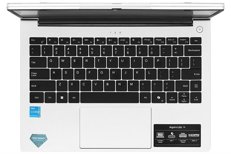 Laptop Acer Aspire Lite 14 AL14 71M 52GQ - NX.J4ASV.001 (i5 12500H, 16GB, 512GB, Full HD+, Win11) Màu Bạc