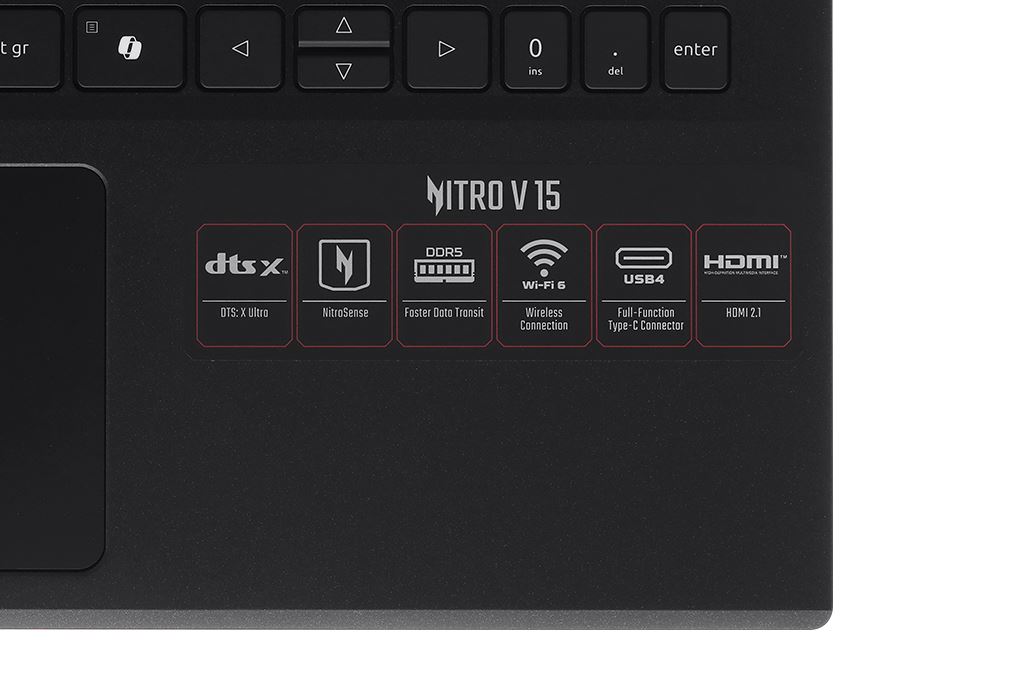 Laptop Acer Gaming Nitro ProPanel ANV15 41 R9M1 - NH.QPFSV.004 (R5 7535HS, 16GB, 512GB, RTX3050 6GB, Full HD 180Hz, Win11) - 11