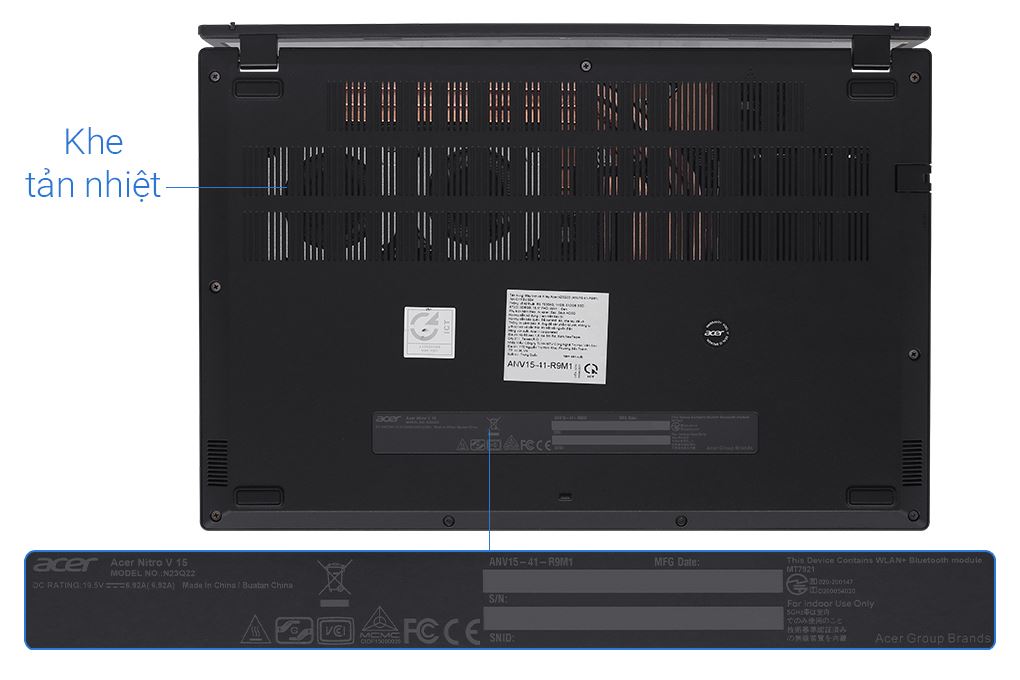 Laptop Acer Gaming Nitro ProPanel ANV15 41 R9M1 - NH.QPFSV.004 (R5 7535HS, 16GB, 512GB, RTX3050 6GB, Full HD 180Hz, Win11) - 12