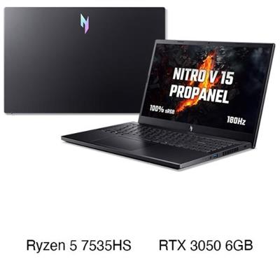 Laptop Acer Gaming Nitro V 15 ProPanel ANV15 41 R9M1 - NH.QPFSV.004 (R5 7535HS, 16GB, 512GB, RTX3050 6GB, Full HD 180Hz, Win11)