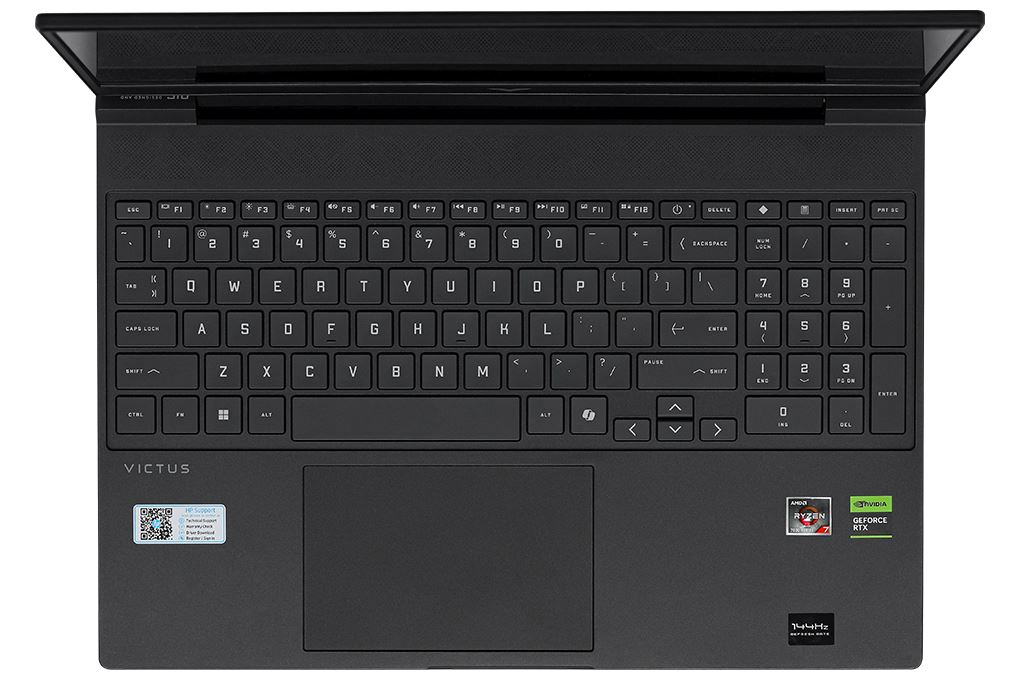 Laptop HP Gaming VICTUS 15 fb3116AX - BX8U4PA (R7 7445HS, 16GB, 512GB, RTX3050 6GB, Full HD 144Hz, Win11) Màu Đen