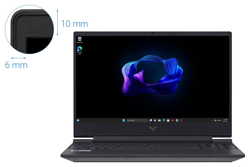 Laptop HP Gaming VICTUS 15 fb3115AX - BX9C9PA (R7 7445HS, 16GB, 512GB, RTX4050 6GB, Full HD 144Hz, Win11) - 3