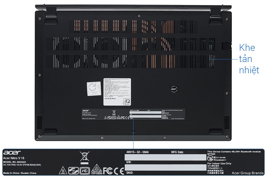 Laptop Acer Gaming Nitro ProPanel ANV15 52 59AA - NH.QZ9SV.002 (i5 13420H, 16GB, 512GB, RTX 5050 8GB, Full HD 180Hz, Win11) Màu Đen