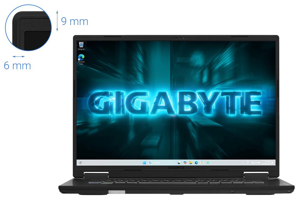 Laptop GIGABYTE Gaming A16 GA6H - GAMING-A16-CTHH3VN893SH (i5 13420H, 16GB, 512GB, RTX5050 8GB, WUXGA 165Hz, Win11) Màu Xám