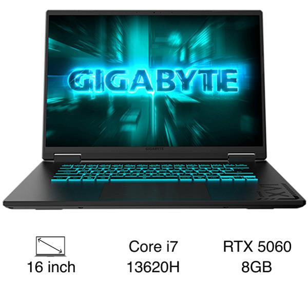 Laptop GIGABYTE Gaming A16 GA6H - GAMING-A16-CVHI3VN893SH (i7 13620H, 16GB, 512GB, RTX5060 8GB, WUXGA 165Hz, Win11)