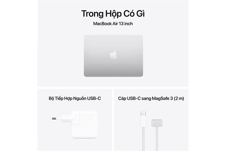 Laptop MacBook Air 13 inch M4 16GB/256GB Sạc 70W Màu Bạc
