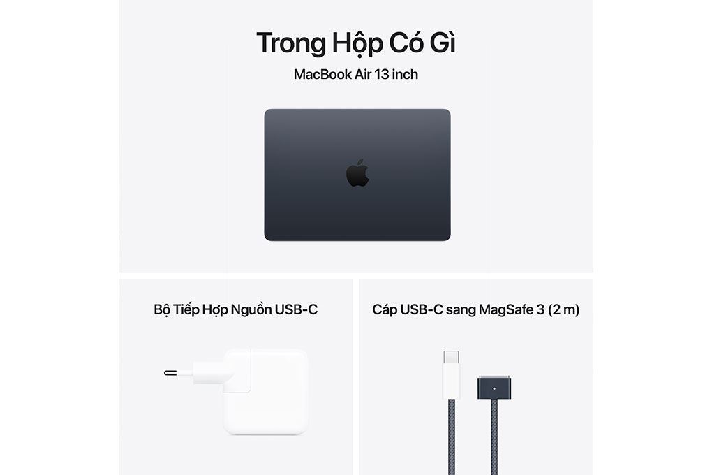MacBook Air 13 inch M4 16GB/256GB Sạc 70W - 11