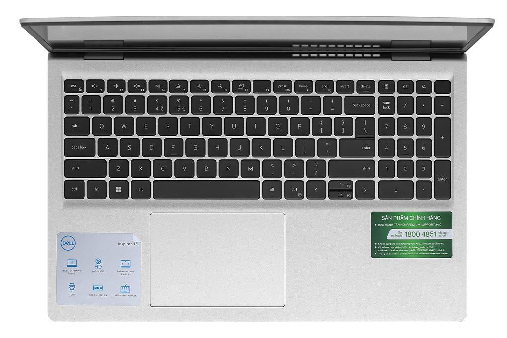 Laptop Dell Inspiron 15 3530 - N5I7421W1 (i7 1355U, 16GB, 512GB,  Full HD 120Hz, OfficeHS24+365, Win11) Màu Bạc